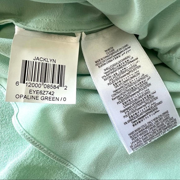 BCBGMAXAZRIA Jacklyn Ruffled Tiered Strapless Opaline Dress—SZ. 0 - Picture 14 of 17